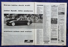 AC Schnitzer BMW E 36 Cabrio,  originale Werbung 1993,   Großformat !!