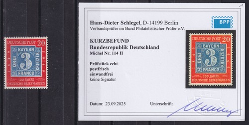 100 jahre briefmarken 114 - 100, **