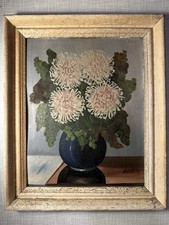 Original Ölgemälde Um 1915, Handsigniert, 30 × 35 Cm