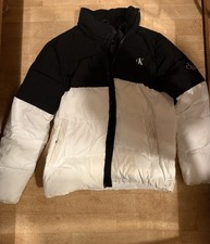 Calvin Klein Herren Winterjacke, Größe L, Schwarz