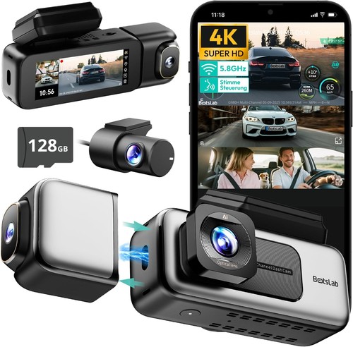 Dashcam kanal gps wifi - 3-kanal,