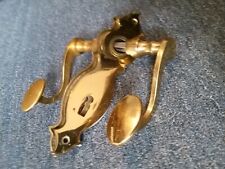 Drückergarnitur Türbeschlag Messing Art Deco Nostalgie Lochmaß Blende 160 mm