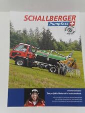 SCHALLBERGER Transporter Aufbau Pumpfass Prospekt ( Schweiz 148 )