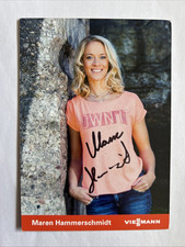 original signierte Biathlon Autogrammkarte Maren Hammerschmidt