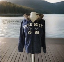 ESPRIT Kapuzenjacke m. Teddyfutter L / XL Blau Hoodie Sweatshirt Jacke