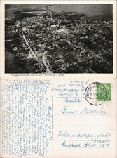Meldorf Luftbild Gesamtansicht vom Flugzeug aus (ca. 40/50er Jahre) 1954