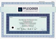 Pfleiderer AG 1997 Neumarkt