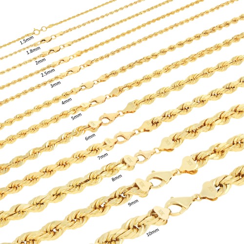 10k gelbgold solide 1mm - 10k, 1mm-10mm