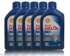 Shell Helix HX7 5W40  5x 1Liter Motorenöl VW 50200, 50500, Fiat