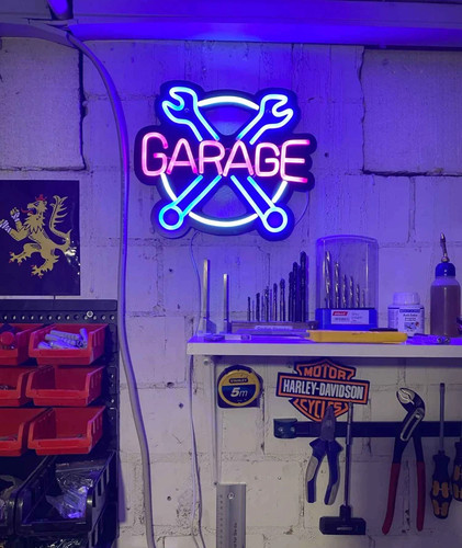 Garage led leuchtreklame usb - garage,