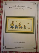 LIEBEVOLLE KREUZSTICHENTWÜRFE VON ARNDT / WEISSLEDER " OSTERSPAZIERGANG " IN OVP