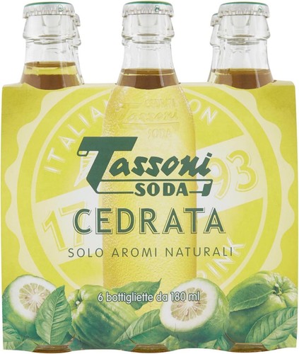 Tassoni cedrata soda 25x180ml - tassoni,