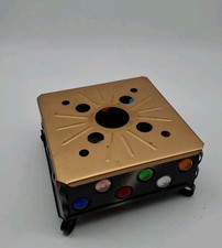 DDR Stövchen mit bunten Glassteinen 