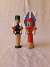 Bergmann und Engel, Holzfigur