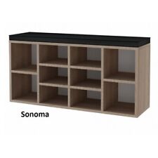 MORO Schuhschrank mit Sitzkissen 103 cm Kommode Schuhregal 9 Farben