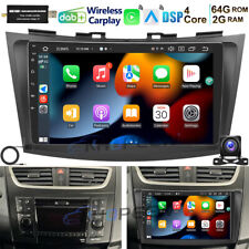 DAB+ CarPlay 64GB Android 15 Autoradio GPS NAVI Für Suzuki Swift IV FZ 2010-2016