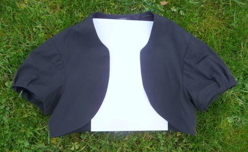Schwarzes bolero jäckchen - schwarzes, bolero-jäckchen