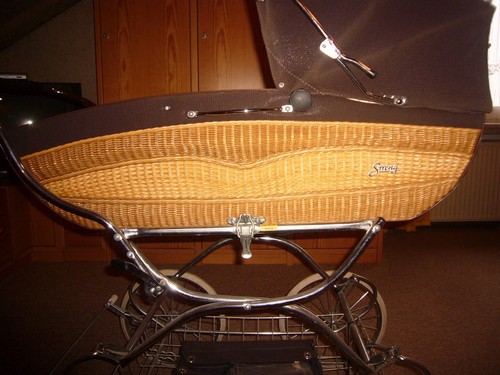 Nostalgie korb kinderwagen - korb-kinderwagen, der