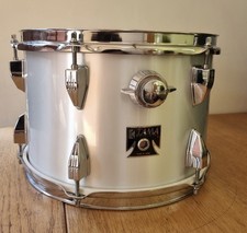 Tama Japan 12 x 8 Vintage Royal Star Tom Drum Metallic White One Touch Schalldämpfer