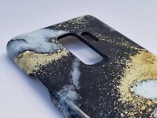 Handyhülle Idealofsweden MARMOR Schw/Gold Hardcase Samsung Galaxy S9 + NEUWERTIG