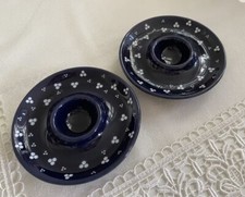 2 x Eierteller Eierbecher - Pfalzkeramik - blau weiß