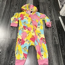 Adidas Baby Strampler Einteiler Anzug Gr. 80 Bunt Minnie Mouse 
