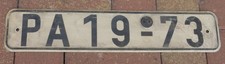 alt DDR Nummernschild