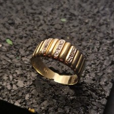 585er Goldring mit 3 Kleinen