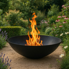 Garten Feuerschale schwarz