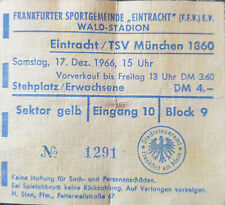 Ticket  SG Eintracht Frankfurt - TSV 1860 München  1. Bundesliga  Saison 1966/67
