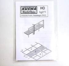 KUSWA Umbausatz für Piko 4-achs Kesselwagen. Gitterroste. MS-Ätzteile
