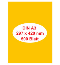 NUR MUSTERBLAT 500 Blatt Gelb