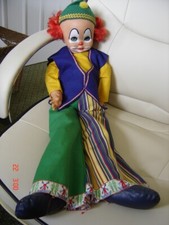 Vintage ARI Clownpuppe Made in Germany DDR von Königseer 1970er Jahre Nr.: 18 3448