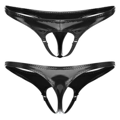 Herren ouvertslip wetlook - ouvertslip,