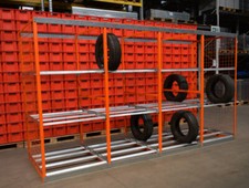 Lünetec Großfachregal Felgenregal Reifenregal Länge 4.000 mm Stahlregal