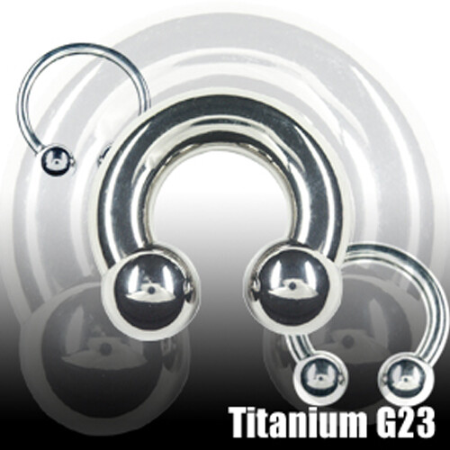 Titan 3mm hufeisen dicker ring - 3mm,