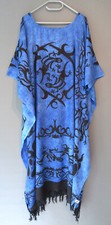 Kaftan Maxi Kleid BLAU SCHWARZ