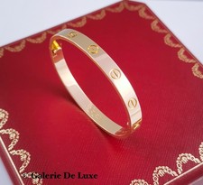 Cartier Love Armreif 18 Karat Gelbgold Größe 16 mit Zertifikat & Rechnung