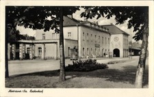 Ak Meerane in Sachsen, Bahnhof