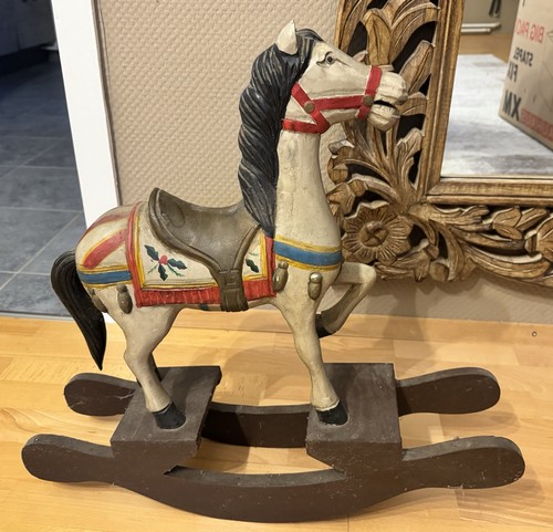 Deko schaukelpferd aus holz - deko,