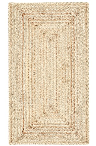 Teppich beige jute 110 boho - teppich,