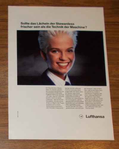 Seltene werbung lufthansa - werbung,