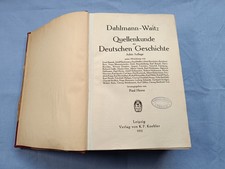 Dahlmann-Weitz Quellenkunde der Deutschen Geschichte Paul Herre 1912 8. Auflage