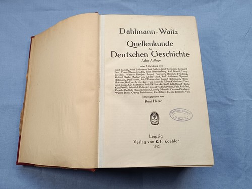 Dahlmann weitz quellenkunde - dahlmann-weitz,
