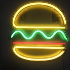 Neon LED Schild Burger