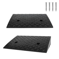 2pcs Bordsteinrampe Gummi 10cm Hoch Türschwellenrampe Tragbar Gummirampe