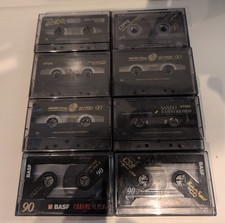 Audiokassetten 6 x TDK SA-X 90/60 Music Cassette 2 x BASF Chrome Super II 90