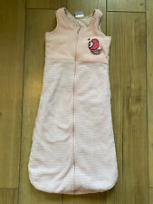 Papagino Baby Schlafsack & Strampler 90cm rosa gestreift Vogel 