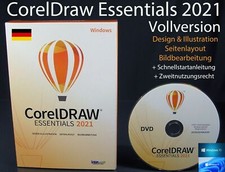 Corel DRAW Essentials 2021 + Photo-Paint Vollversion Windows Box + DVD OVP NEU