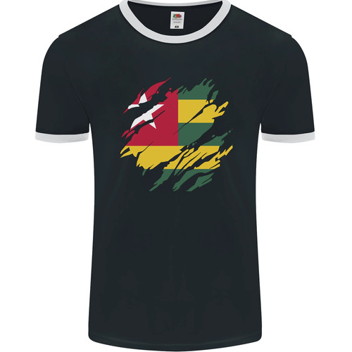 Torn togo flag togoese - torn,